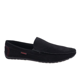 Schwarze elegante Halbschuhe AB96K-1 Loafer