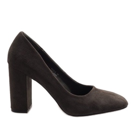 Grüne Pumps am Pfosten 2242-5 mehrfarbig