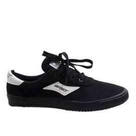 Herren schwarze Turnschuhe HW01