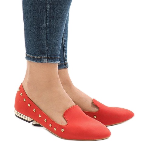 Rote ZHC-980 Ballerina-Loafer