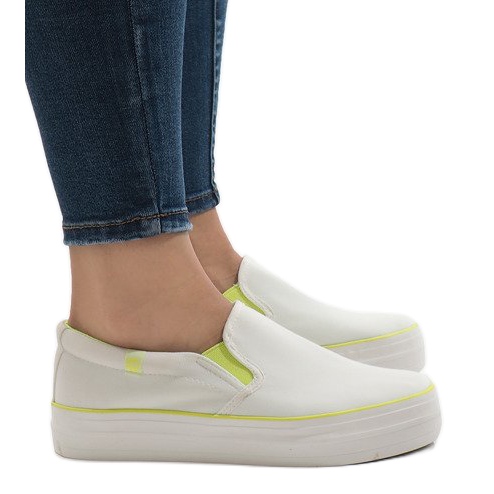 Weiße Sneakers Plateau GF-41