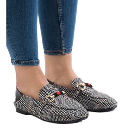 Ballerina-Loafer YJX003 in Schwarz