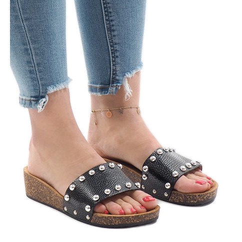 Schwarze High Heels AC-2809