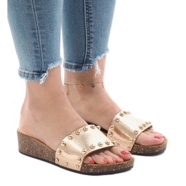 Champagner High Heels AC-2809 golden