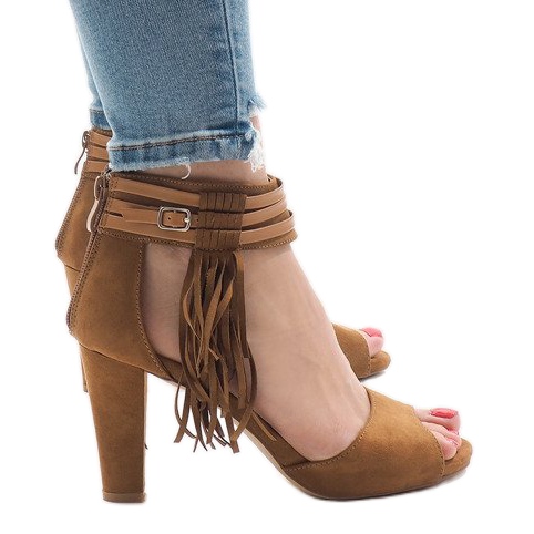 Camel Sandalen auf dem Boho Post 1275-GL braun