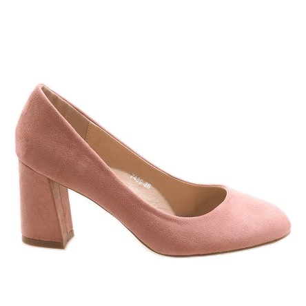Rosa Pumps mit hohen Absätzen 7436