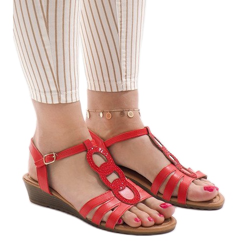 Rote Keilsandalen 860-57
