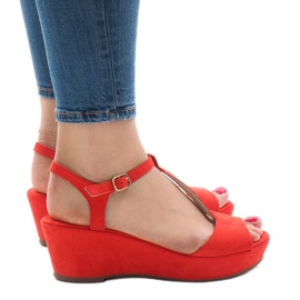 Rote Keilsandalen 6-309