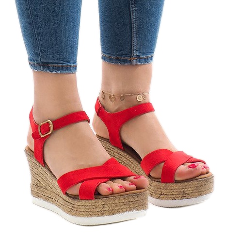 Rote XL104 Keilsandalen
