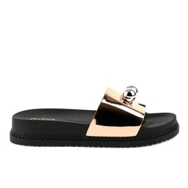 Rosa Hausschuhe mit Kugeln 1819