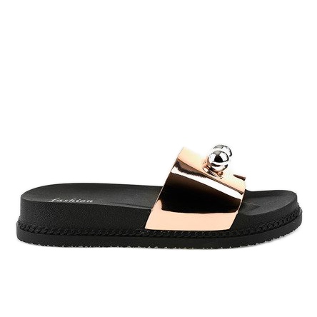 Rosa Hausschuhe mit Kugeln 1819