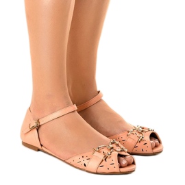 Rosa Sandalen mit GF-180-Schnalle