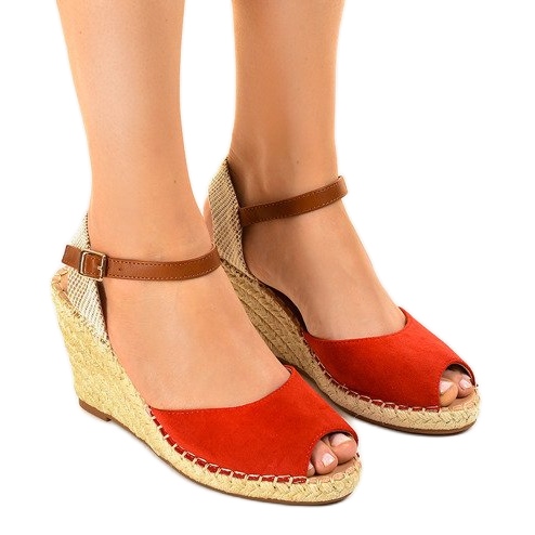 Rote Keilsandalen 2895