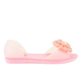 Rosa Meliski Sandalen mit Blume HM701