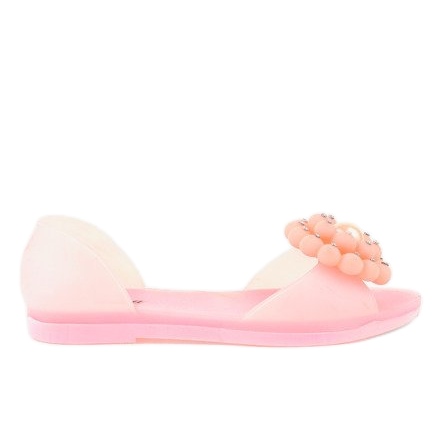 Rosa Meliski Sandalen mit Blume HM701