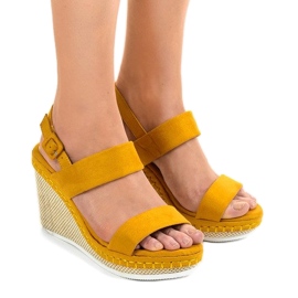 Gelbe Keilsandalen U-6291