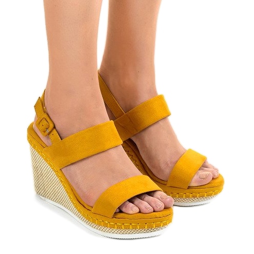Gelbe Keilsandalen U-6291