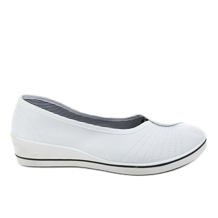 Weiße Turnschuhe, Keil Turnschuhe NS-02