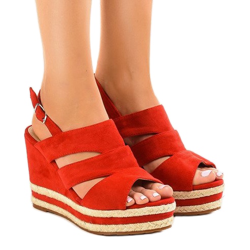 Rote Espadrilles, Keilsandalen FG6