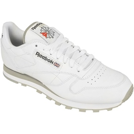 Reebok Classic Leather M 2214 Schuhe weiß grau