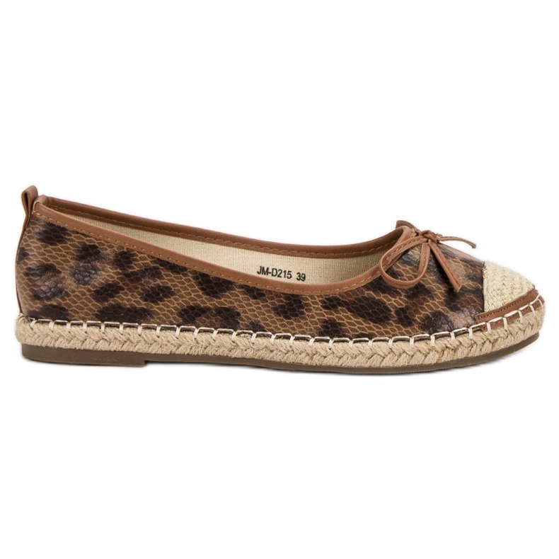 GUAPISSIMA Gepunktete Ballerinas braun