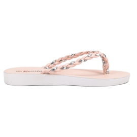Seastar Rosa geflochtene Flip-Flops