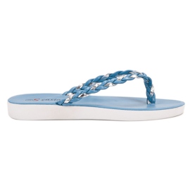 Seastar Blaue geflochtene Flip-Flops