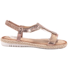 Emaks Slip-On-Sandalen mit Espadrilles rosa