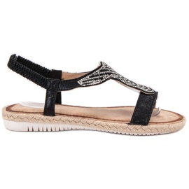 Emaks Slip-On-Sandalen mit Espadrilles schwarz