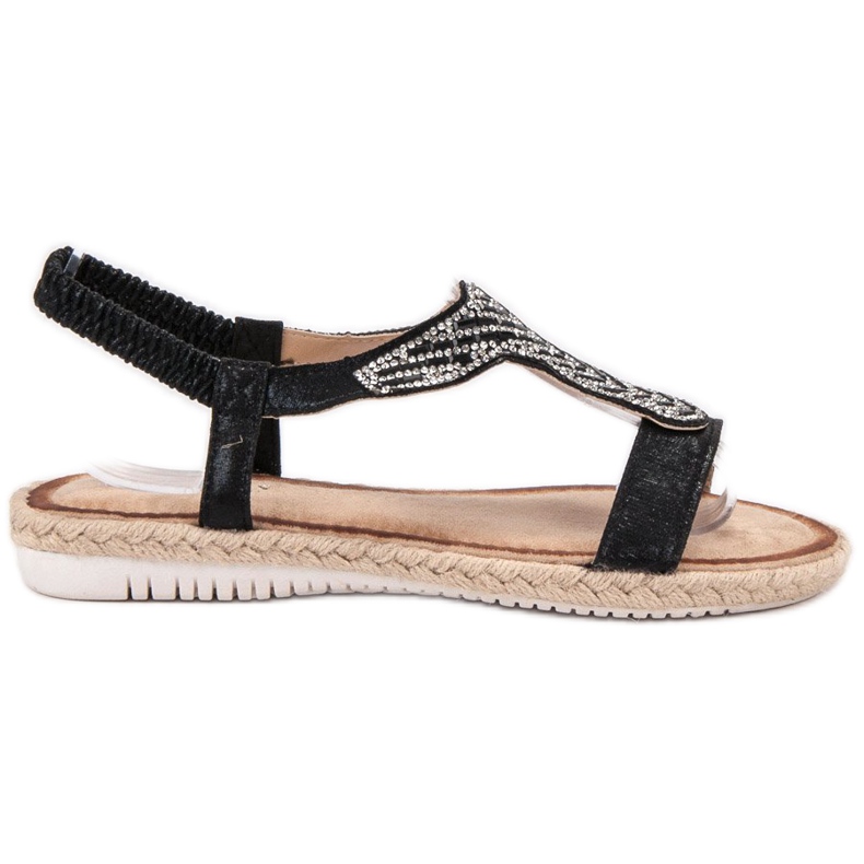 Emaks Slip-On-Sandalen mit Espadrilles schwarz