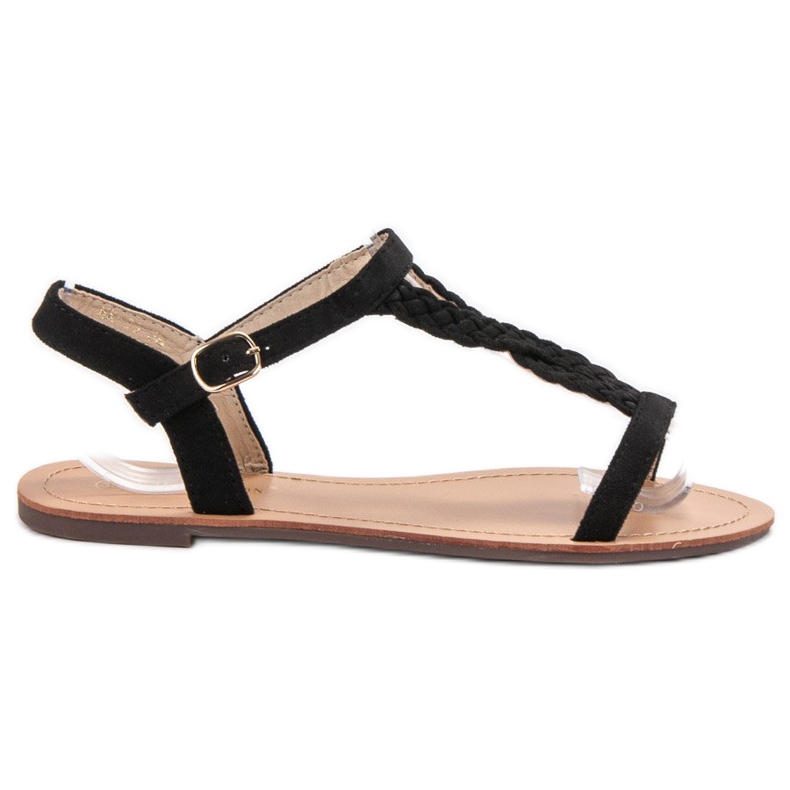 Ch. Creation Wildleder Sandalen schwarz