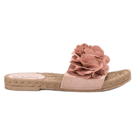 SHELOVET Pulver-Espadrilles rosa