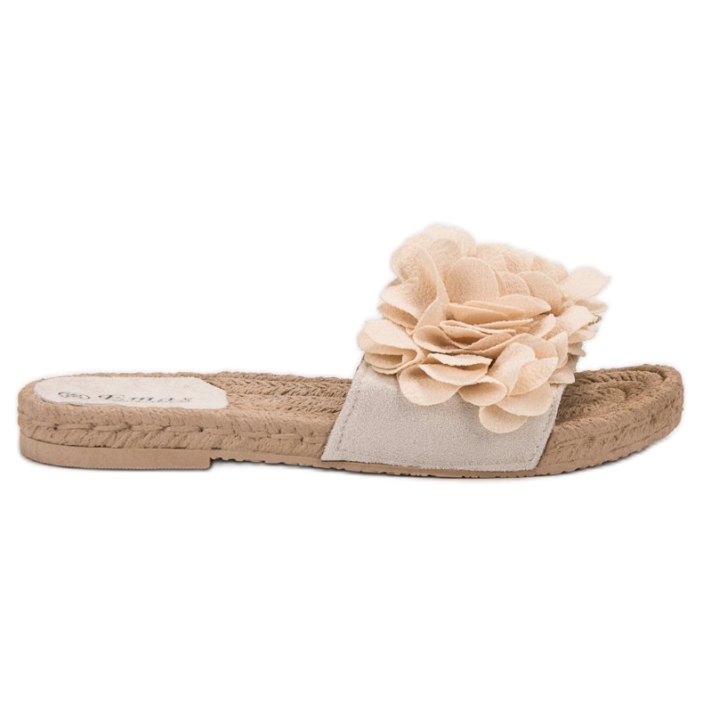 SHELOVET Beige Espadrilles-Hausschuhe