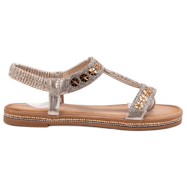 Bello Star Verzierte goldene Sandalen