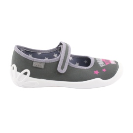 Befado Kinderschuhe 114Y370 rosa grau