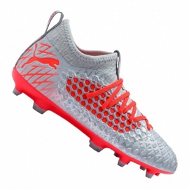 Puma Future 4.3 Netfit Fg / Ag Jr 105693-01 Fußballschuhe mehrfarbig grautöne