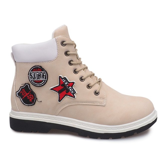 Isolierte Holzstiefel SJ1679-5 Beige