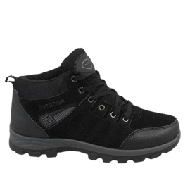 Schwarze isolierte Schneestiefel KFT001