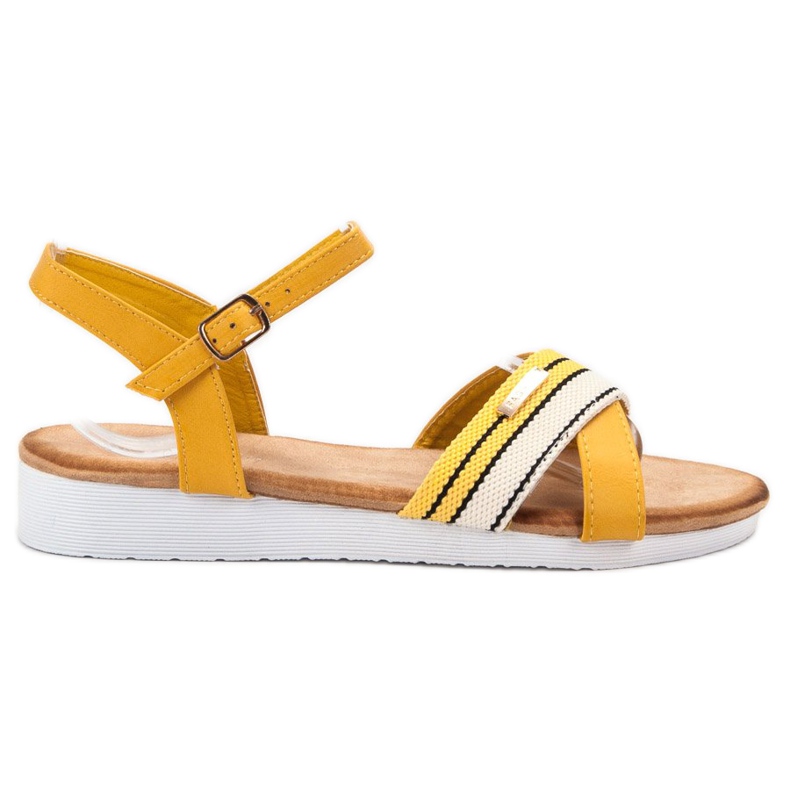 Bello Star Sandalen mit Schnallenverschluss gelb