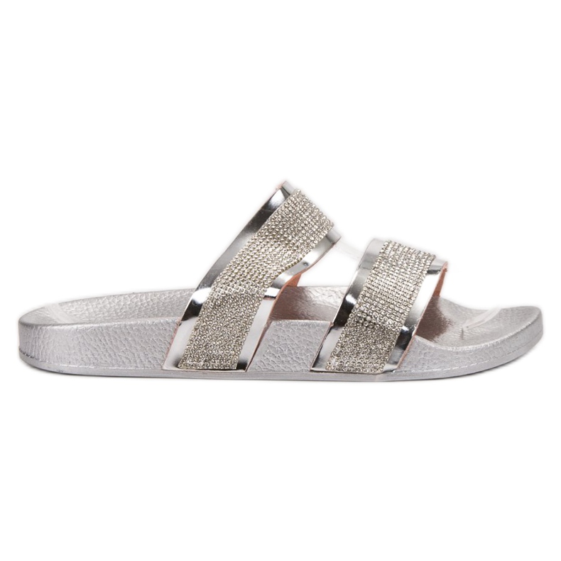 Erynn Silberne Hausschuhe grau