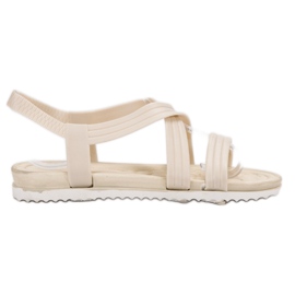 SHELOVET Slip-on Gummisandalen weiß