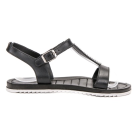 SHELOVET Gummisandalen schwarz