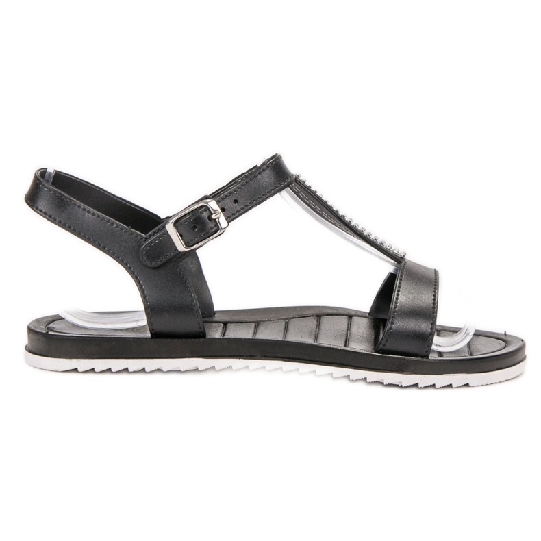 SHELOVET Gummisandalen schwarz