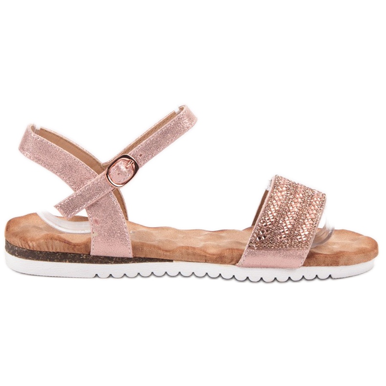 Emaks Sandalen mit Zirkonia rosa