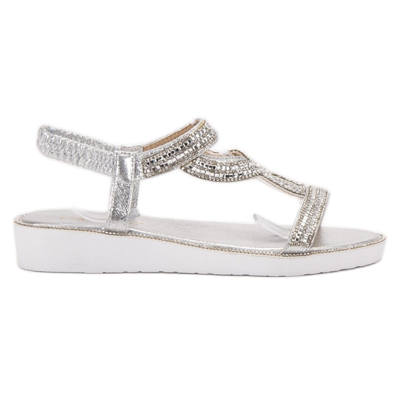 SHELOVET Slip-on-Sandalen in Kotrna grau