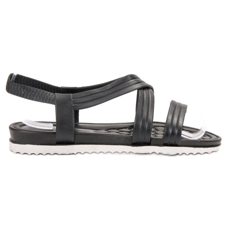 SHELOVET Slip-on Gummisandalen schwarz