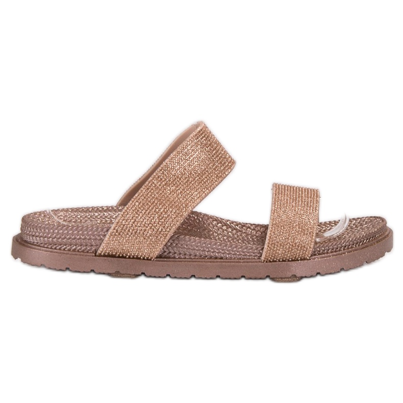 EXQUILY Modische Gummipantoffeln rosa