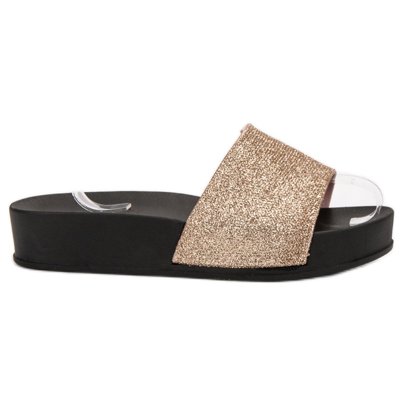 SHELOVET Gummipantoffeln auf der Plattform gelb