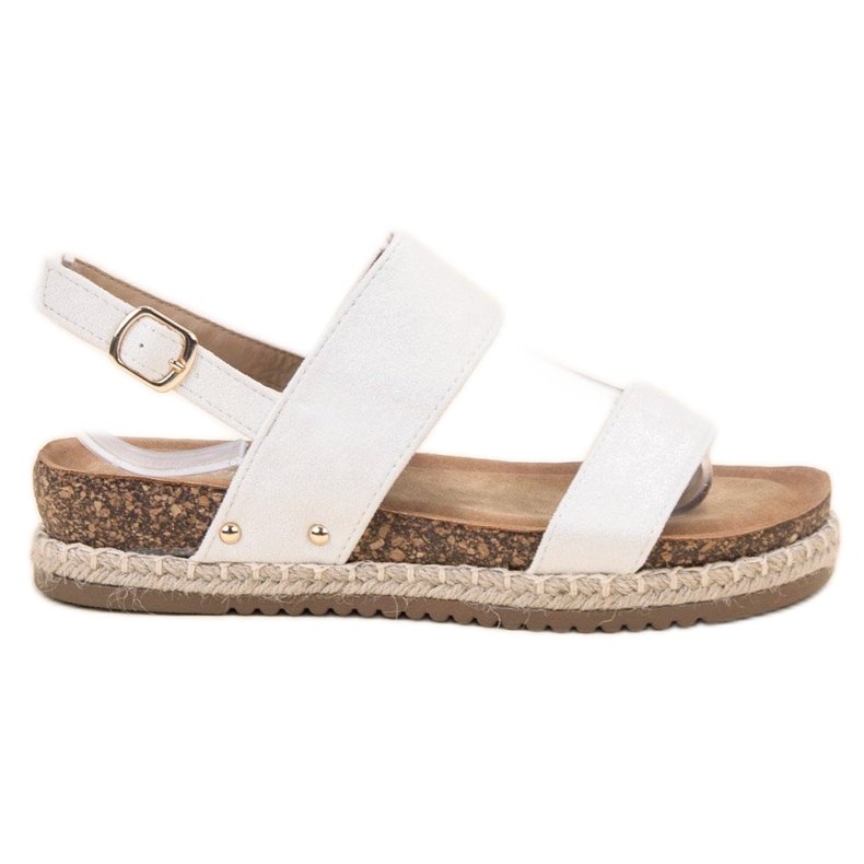 Bestelle Sandalen mit Glitzer weiß