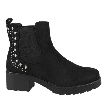 Kayla Shoes Schwarze isolierte Stiefel mit hohen Absätzen 88048